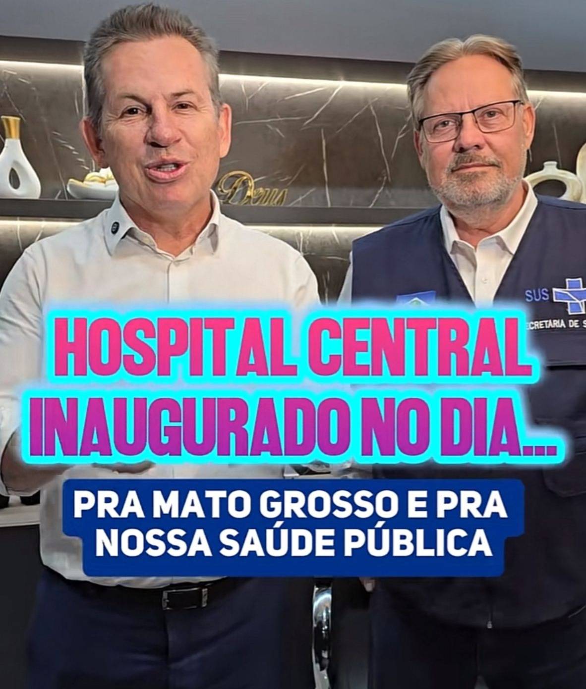 Mauro Mendes anuncia inaugurao do novo Hospital Central de MT