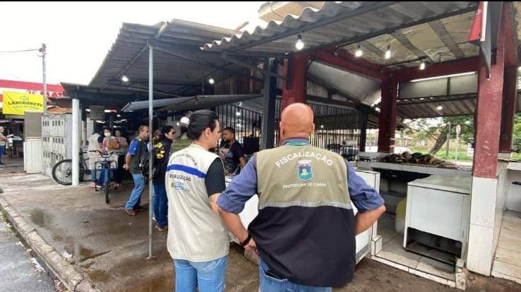 Operao integrada flagra irregularidades e interdita peixarias em Cuiab