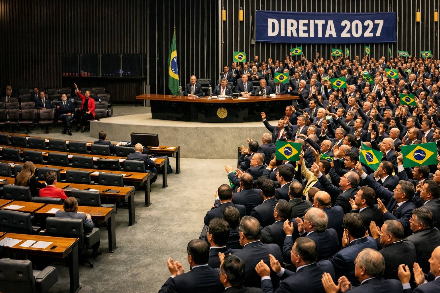 Congestionamento na Direita, Escassez na Esquerda: O cen�rio que projeta um Congresso predominantemente de direita em 2027.