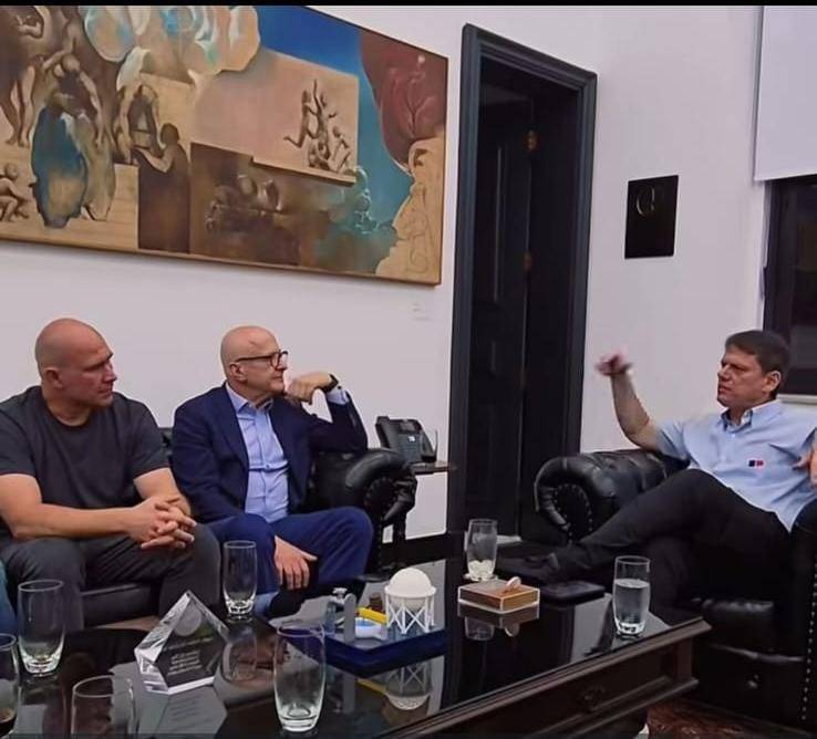 Em S�o Paulo, Abilio discute PPPs com Tarc�sio e Pivetta