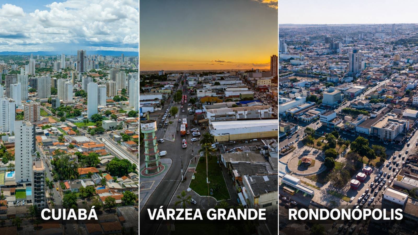 Cuiab� e V�rzea Grande j� concentram mais de 1,02 milh�o de habitantes, refor�ando o peso populacional da regi�o metropolitana