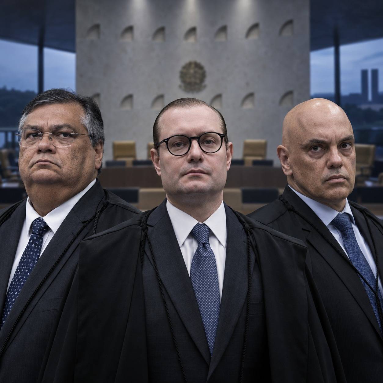 Dino, Zanin e Moraes articulam rea��o � ofensiva de Mendon�a no STF