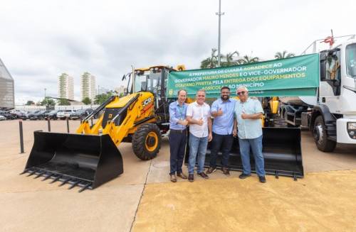 Cuiabá recebe maquinários do governo do Estado
