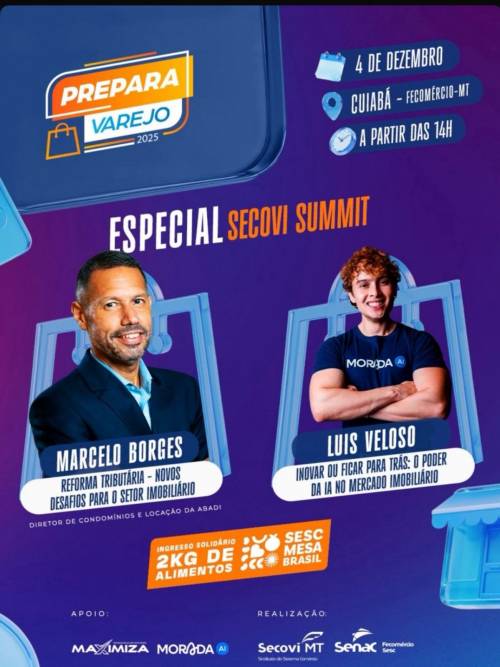 Prepara Varejo - Especial Secovi Summit em Várzea Grande: Um Encontro Imperdível sobre Inovação no Mercado Imobiliário