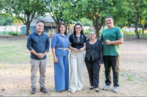 Primeira-dama vistoria obras da 1ª unidade do Siminino e destaca ampliação do Siminina para 18 polos