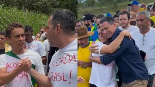 Nikolas acolhe Dias em caminhada e ação mostra força de Assis como frente da direita de MT na bancada federal