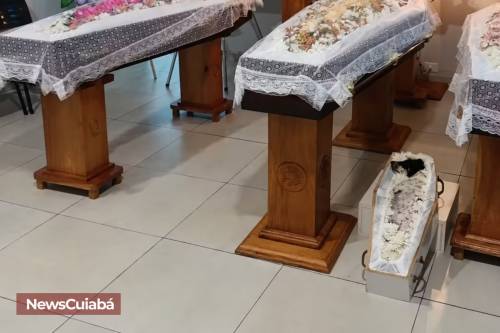 Cachorrinha Lola é velada ao lado de pai e duas filhas mortos em acidente na BR-163