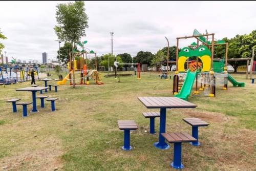Prefeitura finaliza instalação de novo parque na Arena Pantanal com investimento de R$ 690 mil